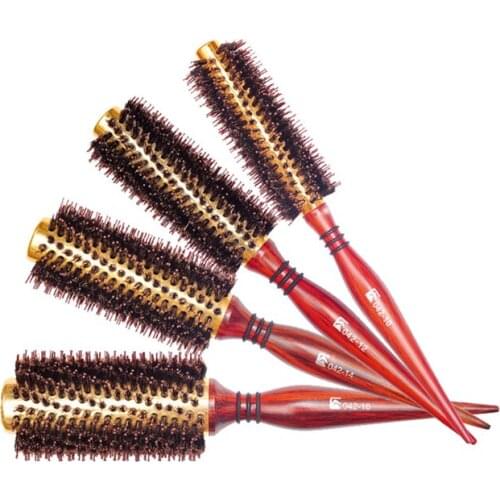 Price At Factory Tuba Pig 's Bristles Gross Volume Hair Blow Straight Hair Rolling Comb Pear Modeling Comb Will Flower Comb
