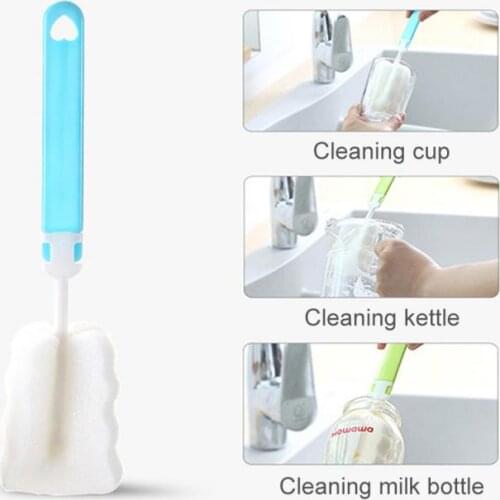 Baby Special Bottle Brush Clean Sponge Brush With Handle Cleaning Utensils Brush Glass Special Brushes Household Cleaning Tools