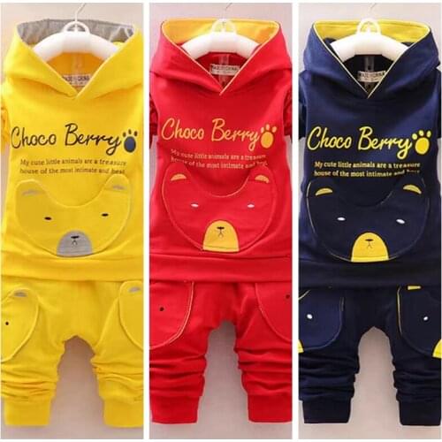 Kids Pullover Baby Boys 2piece Outfits Children Girls Clothes Sets Outwear Spring Coat And Pant Hoodies And Sweatshirt Tracksuit