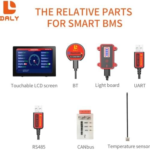 Accessary Power display board USB R485 Cable USB USB UART Cable Bluetooth Smart BMS