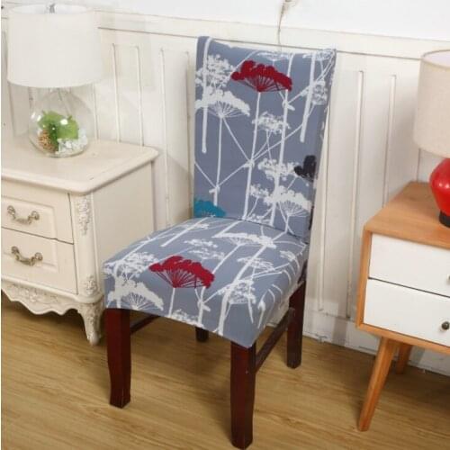 Floral Printing Stretch Elastic Chair Covers Spandex For Wedding Dining Room Office Banquet housse de chaise chair cover