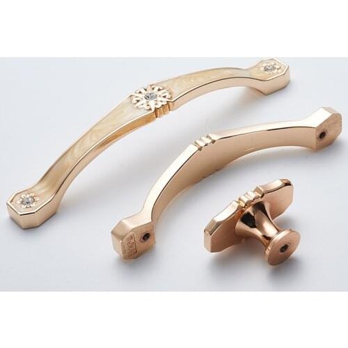 European Cabinet Handles Door Kitchen Knobs Cabinet Dressers Pulls Drawer Knobs Wardrobe Handles Pull Furniture Hardware