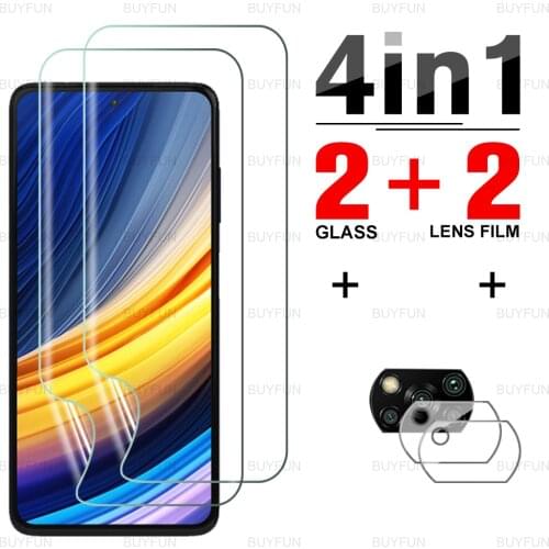 For xiaomi poco x3 pro Full cover Front Hydrogel Film on for poco poko pocophone x 3 x3pro f3 screen protector lens safety film