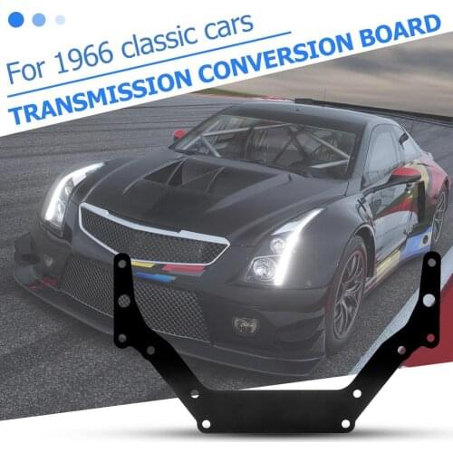 Convert Turbo 350 Transmission Adapter PlateTH400 to for Chevy Engine 1962-Up Small 450x250x30mm Black and Silver