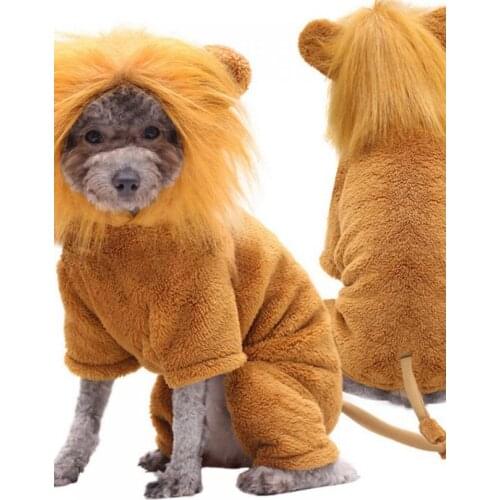 Halloween Dog Costumes Cat Clothes Cosplay Lions Animal Clothing For Small And Medium Dogs Chihuahua Teddy Party Pet Outfit