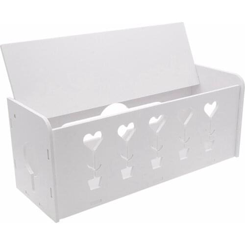 Best Rectangular Cable Storage Box Wire Management Socket Power Strip Cord Storage Boxes Power Line Storage Organizer Box