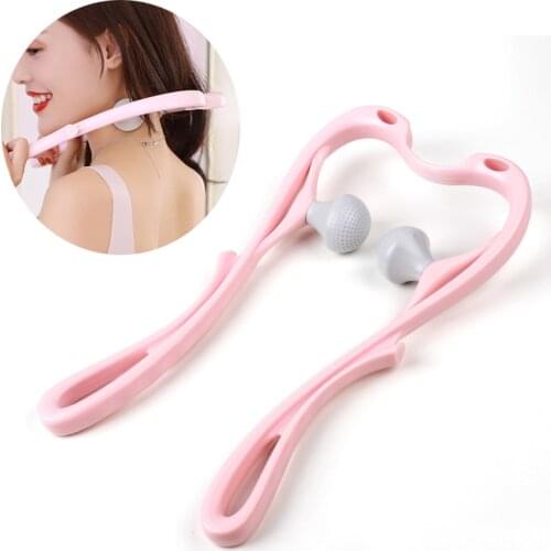 Neck Massage Tool Pressure Point Therapy Hand Roller Massage Neck Shoulder Dual Trigger Point Self Massager Pressure Relieve