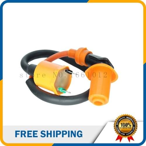 DQ-147 Modified GY6 Orange Ignition Coil For Scooter 50cc 75cc 80cc 90cc 100cc 110cc 150cc 200cc 250cc Engine Free Shipping