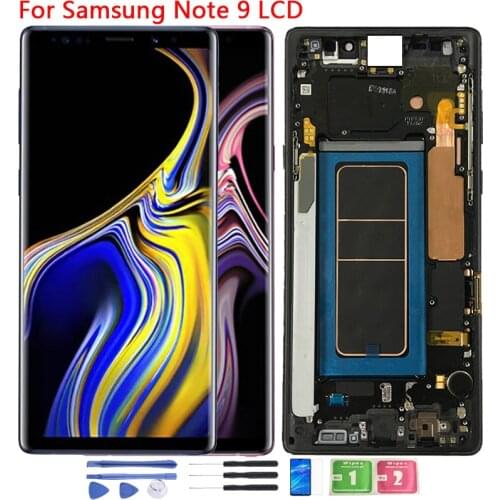 Original SUPER AMOLED N960 LCD For Samsung Note 9 N960 N960F N960DS LCD Display Touch Screen Frame Assembly For galaxy note9 lcd