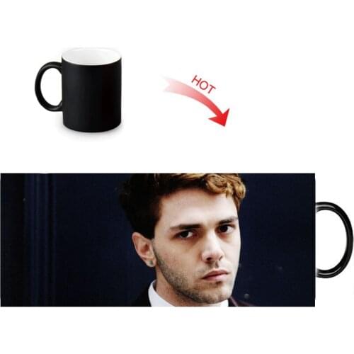 Custom Xavier Dolan Pattern Color Change Water Mug 350ml Heat Reveal Coffee Cups Temperature Sensitive magic Mugs