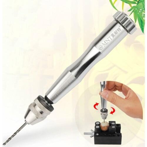 Hand twist drill manual punching tool drilling punch DIY Mini hand drill Hand twist drill set