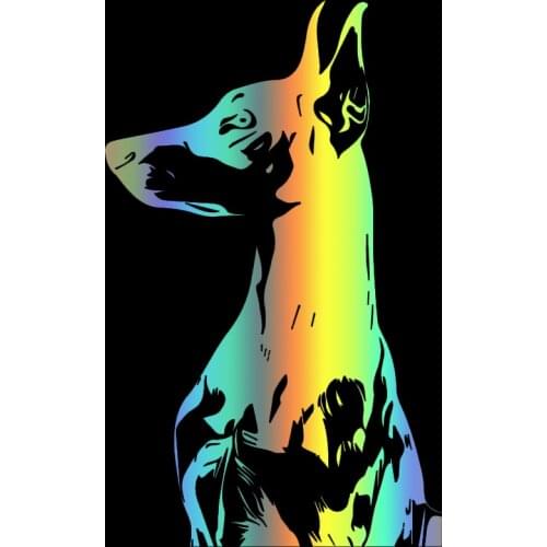 S51081 Various Sizes/Colors Car Stickers Vinyl Decal Doberman Pinscher Motorcycle Decorative Accessories Waterproof