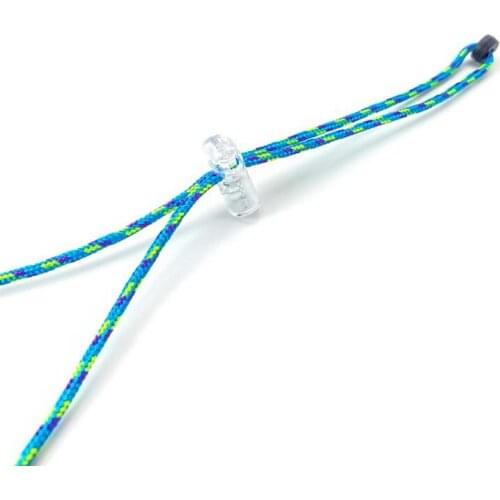 Mask lanyard Polyester Woven Transparent Adjusting Buckle Extender Chain Anti-lost Adjustable Glasses Rope to Protect Ears