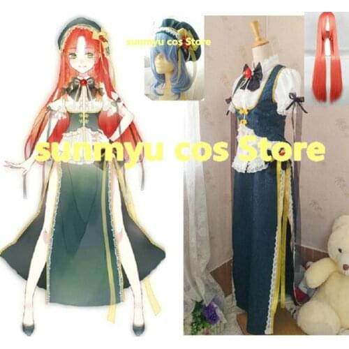 Touhou Project Hon Meirin Uniform Clothes Cosplay Costume,Custom Size Halloween