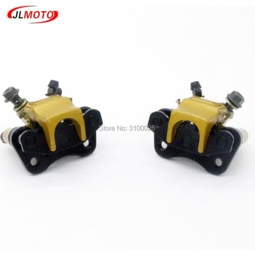 1 Pair 110mm Left/Right Brake Calipers Fit For 50cc 70cc 110cc engine Electric DIY Kids Quad ATV UTV Go kart Buggy Scooter Parts
