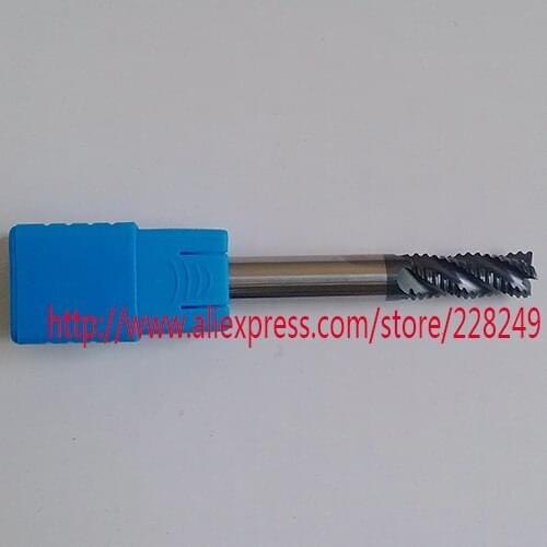 1pc D8*20*D8*60 HRC55 4 Flutes Tungsten Solide Carbide Roughing End Mills For CNC Milling Tools