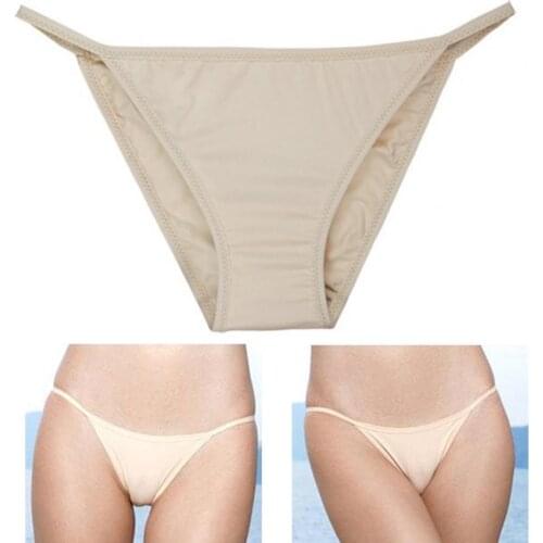 2Pcs Panties Low Waist Sexy Polyester Swimming Bikini Underpants for Women Womens Intimates