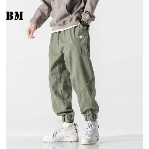 Spring Autumn Fashion Thin Casual Cargo Pants Japanese Streetwear Harajuku Joggers Men Clothing Running Trousers Sweatpants