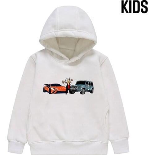 Kids Merch A4 Gelik & Lamba Hoodie Spring Autumn Children Thicked Print Hooded Sweatshirts Casual Family Clothes Pullover Tops