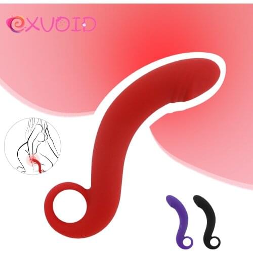EXVOID Anal Plug No Vibrator Sex Toys for Women Vagina G-spot Massager Sex Shop Adult Products Pull Ring Dildo Penis Silicone