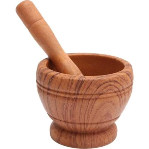 Spice Crusher Resin Bowl Mortar Pestle Spice Pepper Crusher Herbs Grinder Garlic Mixing Bowl Press Bowl Kitchen Tools
