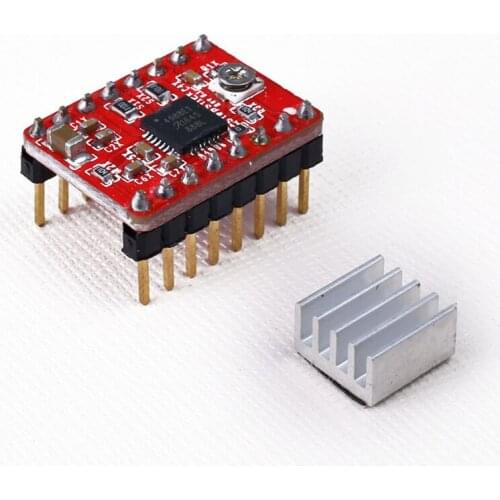 A4988 Driver Module Stepper Motor Driver with Heatsink for Reprap Pololu 3D Printer Red Green Blue 3D Printer pololu motor