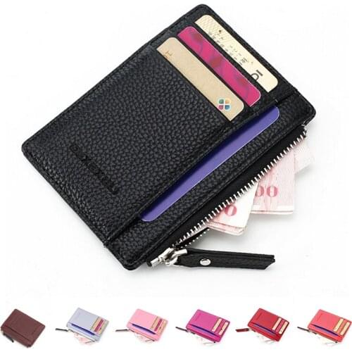 Mens Faux Leather Wallet Slim Credit Card Holder ID Business