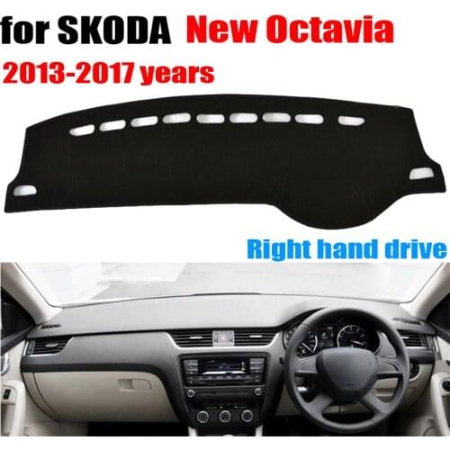 Car dashboard cover mat For SKODA new OCTAVIA 2013-2017 Right hand drive dashmat pad dash mat covers auto dashboard accessories