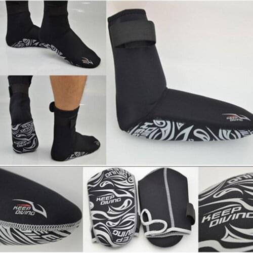 Diving Socks Beach Mid Boots On For Scuba Surfing Snorkeling Socks Swimming Fins Shoes 3MM Thicken Winter Warm Printing Socks