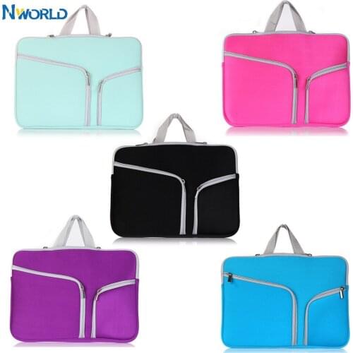 Nworld Double Zipper Laptop Bag Sleeve Bag Notebook Case Laptop Cover For Macbook Pro Air 13 xiaomi hp asus 11.6" 13" 15" 15.4"