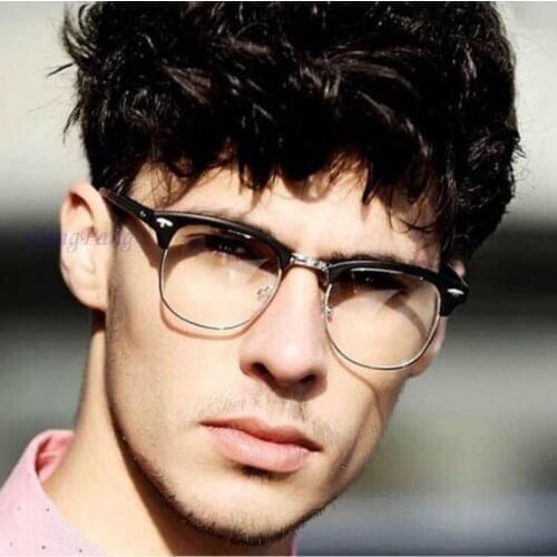 2020 Retro Anti Blue Light Glasses Men Computer glasses Frame For Women Myopia Optical Clear Eye glasses frame Men fake glasses