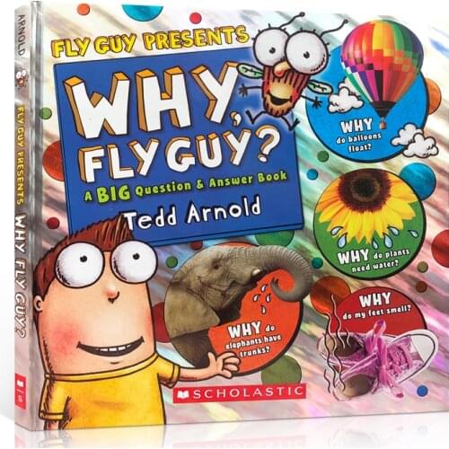 7-10 year 1 book/set Why, Fly Guy? Presents Children English picture story books Encyclopedia knowledge English enlightenment