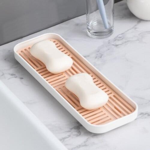 Sink Soap Rack Sponge Holder Bottle Cup Tableware Drain Tray Dish Washing Scrubber Kitchen Storage Accessories Bamboo Tray