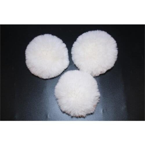 DANKEYISI Faux Fur Pompoms With Button DIY Fur Pom Poms Balls Natural Fur Pompon For Scarves Hats Bags Accessories