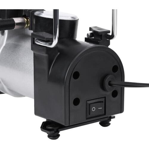 DC12V Portable Heavy Duty 100PSI Car Tyre Auto Tire Inflator Pump Air Compressor With Radiator For Better Heat Dissipation