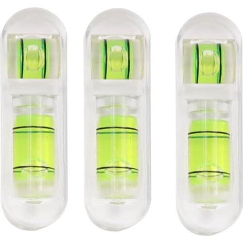 Mini T-type Bubble Level Spirit Bubble Level Caravan Camping Outdoors Surface Leveler Acrylic two-dimensional Level For Camera