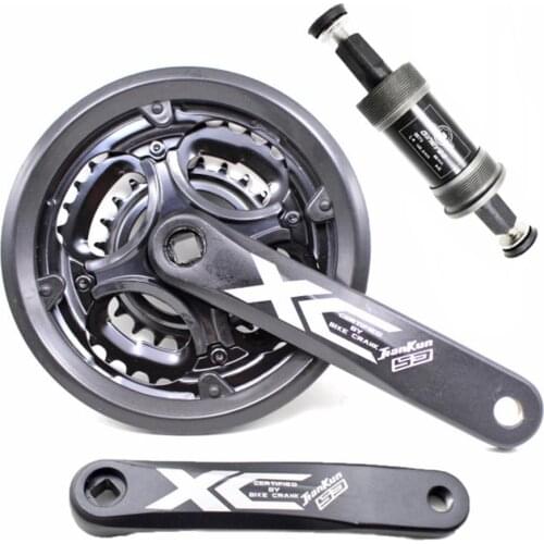 24T-34T-42T MTB Crankset 7S 8S 9 Speed Bicycle Crank Set 170mm Aluminum alloy Crank Square Hole Sprocket Chainwheel Bike Parts