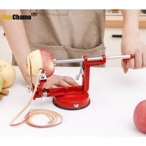 Red Machine Vegetable Spiraliz Stainless Steel Twisted Potato Apple Slicer Spiral French Fry Cutter Cooking Tools Potato Cutter