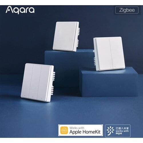 Aqara Smart Home kits Neutral & live wire wall switch / without neutral Single Fire Wall Switch APP Remote By Mi home APP