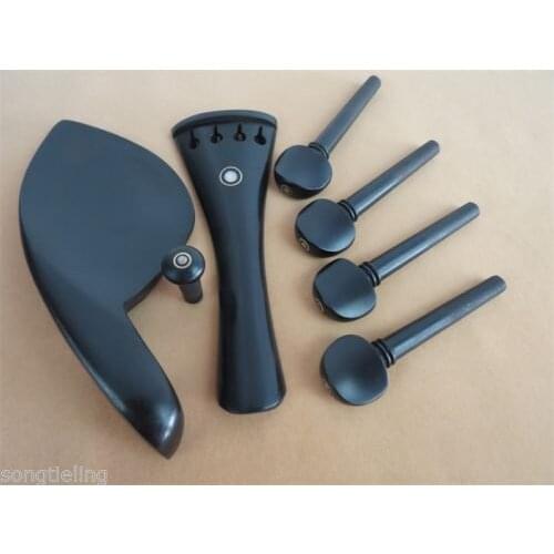 Viola ebony accessories gills support string shaft string plate tail column set ( natural ebony )