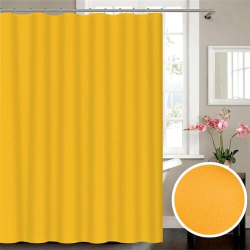 Dafield Yellow Shower Curtain Black And White Gray Navy Blue Art Bathroom Curtain Black Set Curtain Solid Color Black White