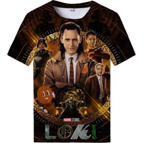 Loki Tv 2021 Oversized Vintage Clothes Streetwear Print T Shirt Tops Casual O-Neck Streetwear Trending T Shirt