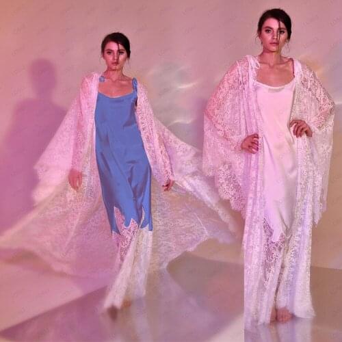 LO&LI Womens Sexy Robe Dress Lingerie Summer Robe Silk Satin Robe Bridal Wedding Bridesmaid Bride Kimono Dressing Gown