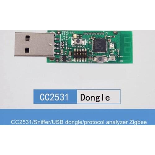 ZigBee CC2531 USB dongle protocol analyzer packet capture with Conversion board border router