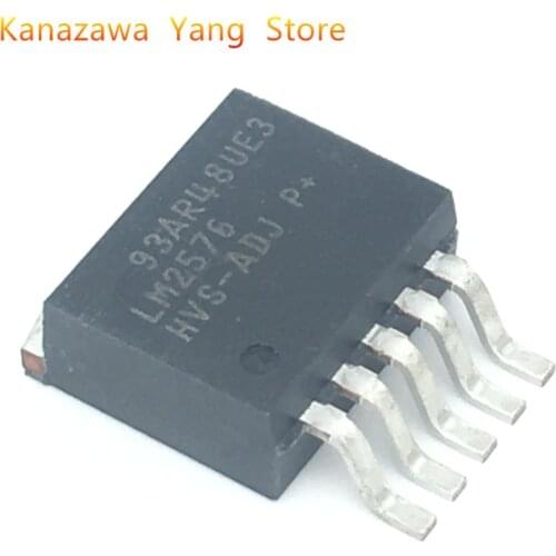 10pcs/Lot Brand New LM2576HVS-ADJ LM2576HVS TO-263 5 PINS Step-Down Voltage Regulator IC In Stock Best Quality
