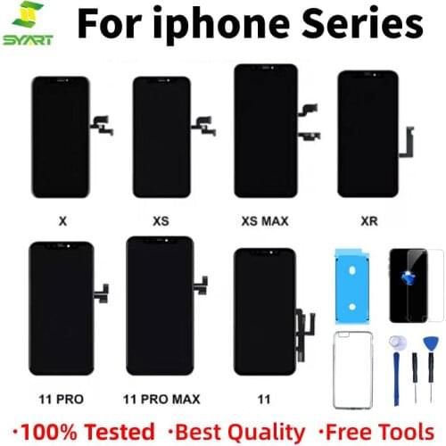 100% NEW For iPhone X XS XSMax XR 11 LCD Display For OLED TFT Touch Screen Digitizer Replacement Assembly With Gifts For iphoneX