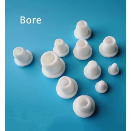 White Silicone Rubber Stopper Bore End Caps Inserts Waterproof Seal Plug High Temperature Resistant Shock-absorbing Pad
