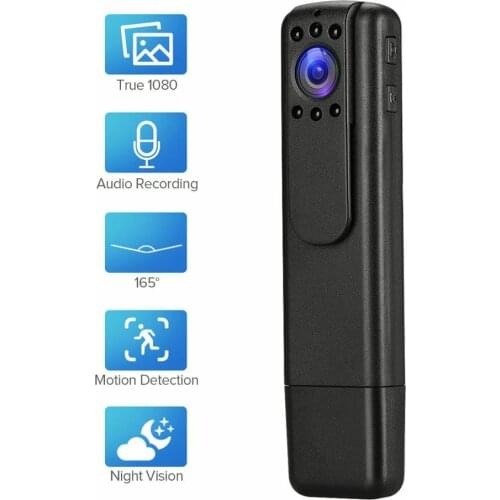 BOBLOV Small Police Body Camera HD 1080P Wearable BodyCam Night Vision Motion Detection Loop Recording dvr Camcorder Mini Camera