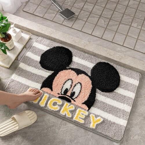 Disney Mickey 40x60cm Door Mat Bathroom Mat Bedroom Bathroom Decor Carpet Indoor Floor Mat