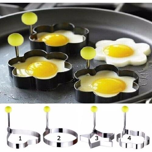 Fashion Thickening Stainless Steel Fried Egg Shaper Pancake Mould Mold Kitchen Cooking Tools 1 pcs/set 5Z